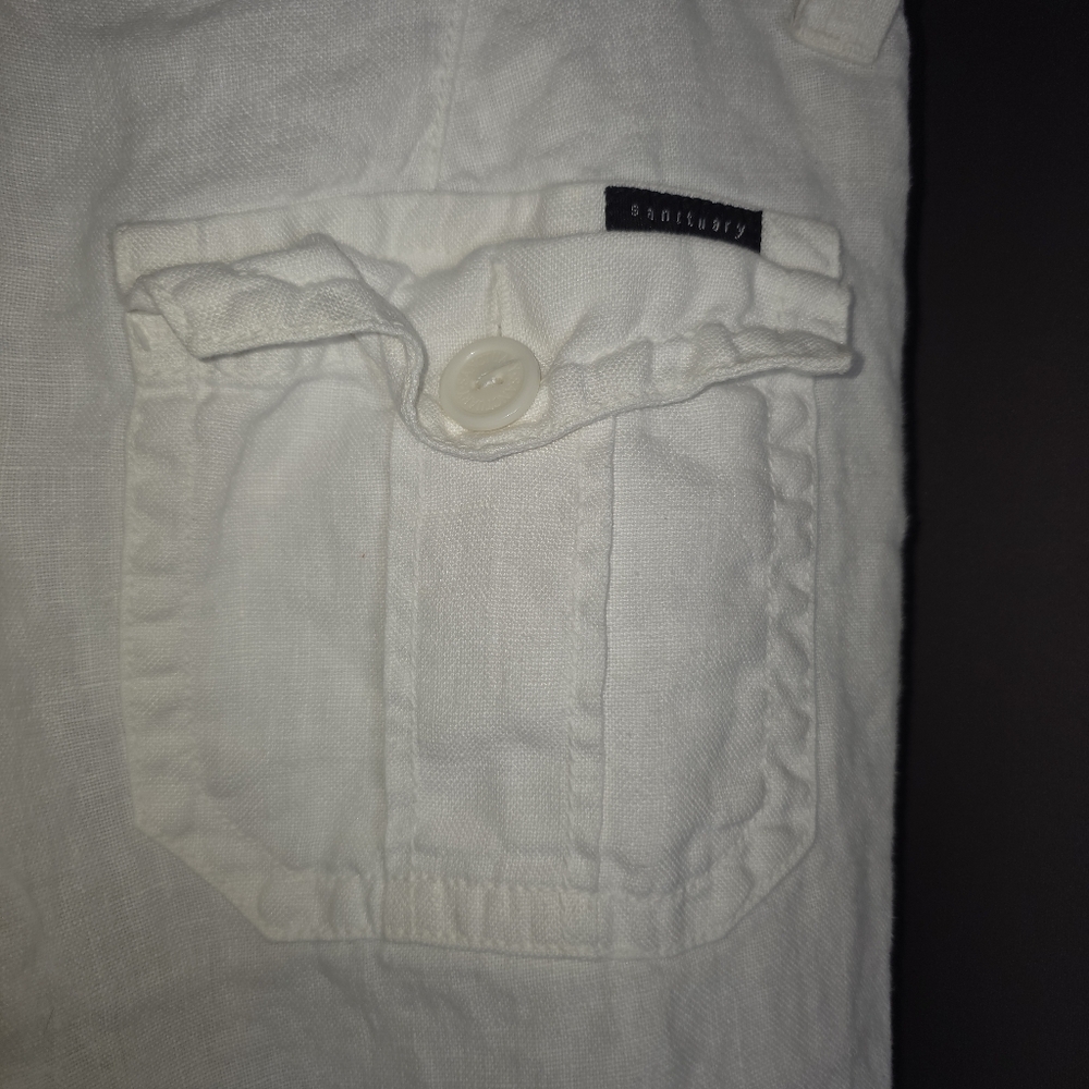 Sanctuary Clothing White Linen Drawstring Pants – Women’s Size 28 - Picture 3 of 15
